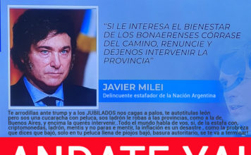 Este autoritario, ya debería estar preso, mínimo suspendido en sus funciones. milei ladron